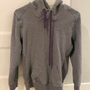 Younique gray and purple pullover sweatshirt